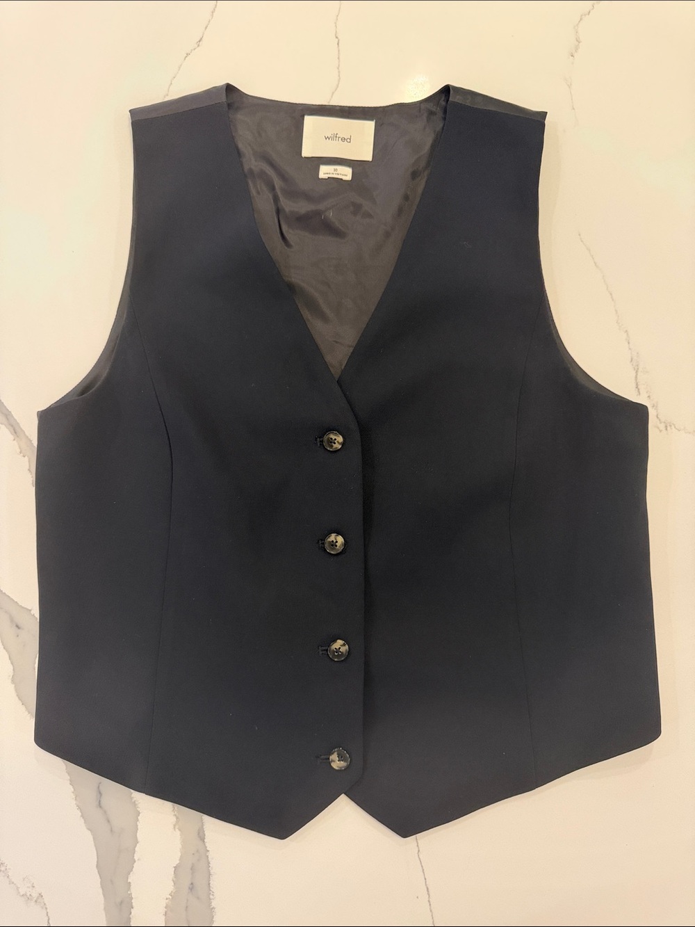 Aritzia Wilfred Vest Black Size 10